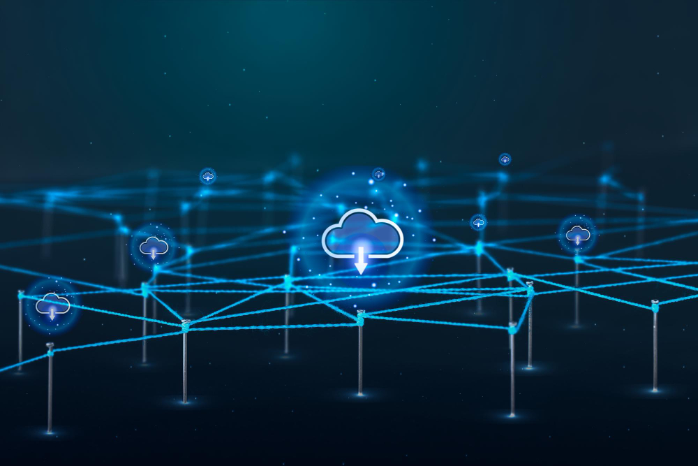 fondo almacenamiento nube diseno redes empresariales