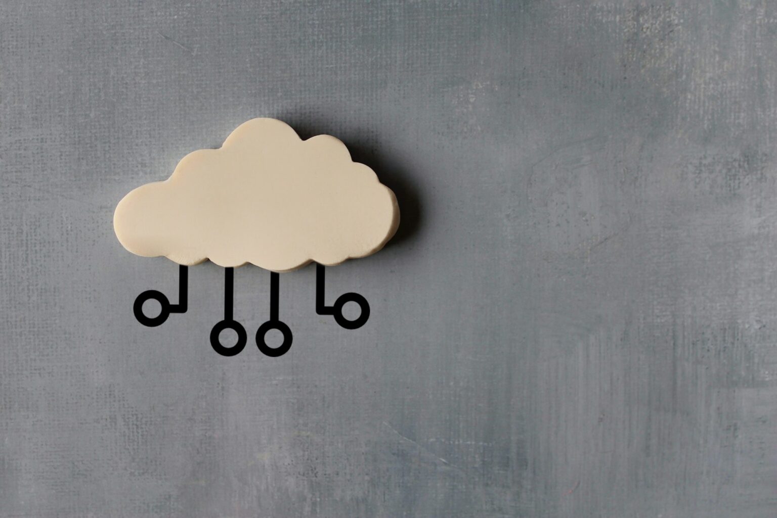 White cloud with copy space for text