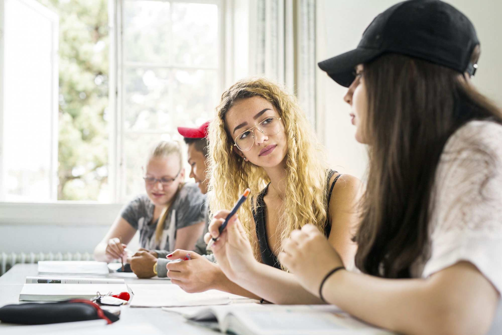 Students (14-15) in classroom