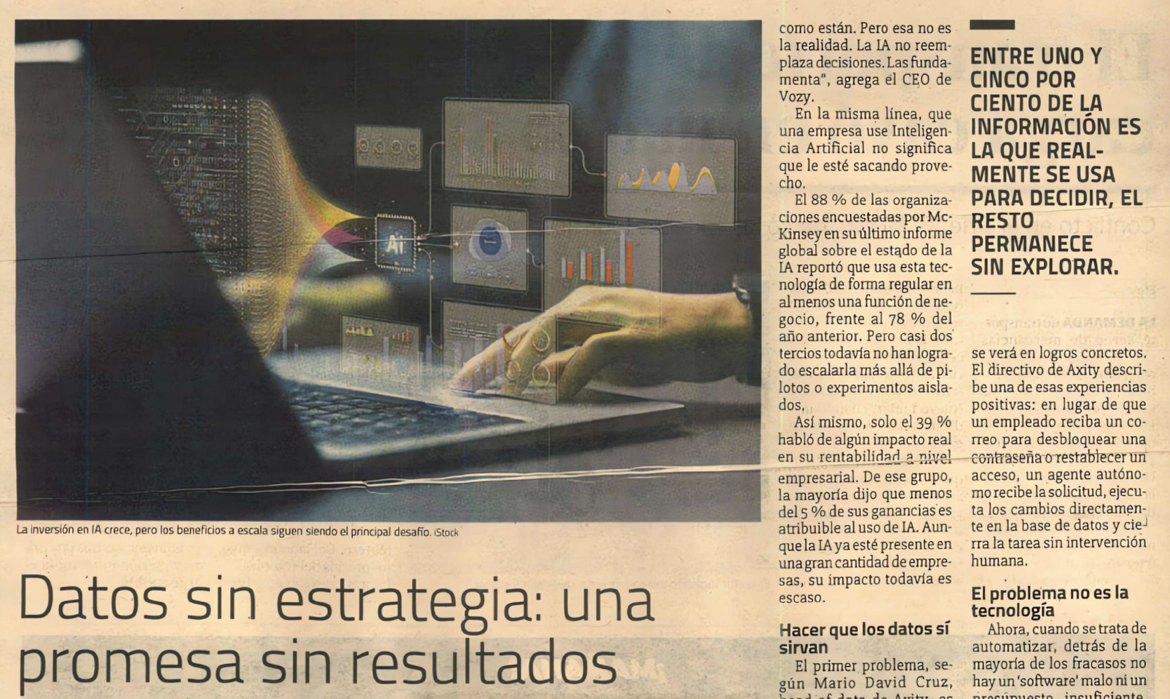 Datos sin estrategia una promesa sin resultados